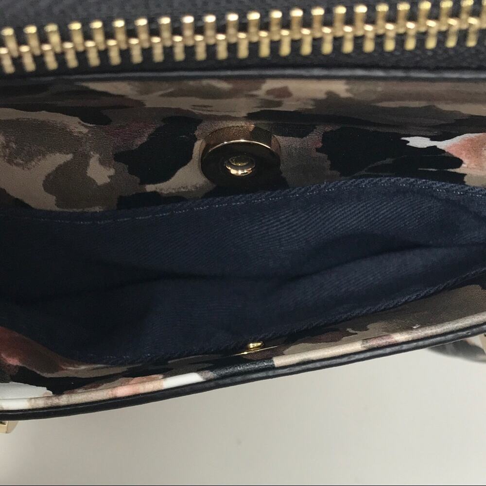 French Connection NWT Camo Floral Shoulder Bag Devin Satchel Purse - Picture 5 of 12